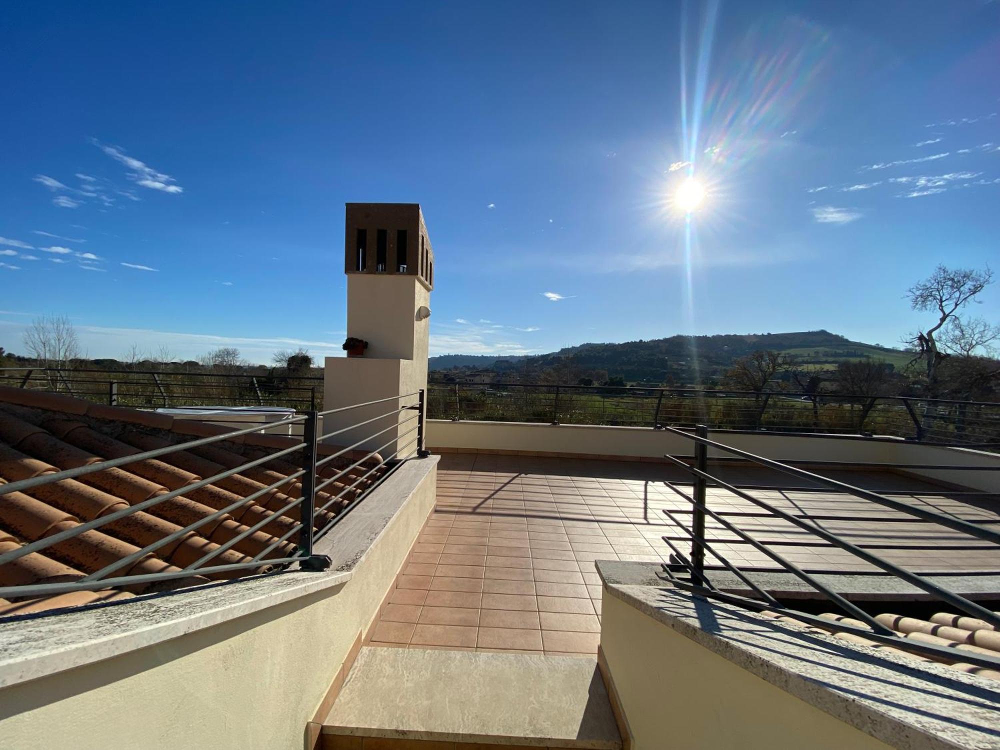 Ferienwohnung La Terrazza Sul Tetto Porto San Giorgio Exterior foto